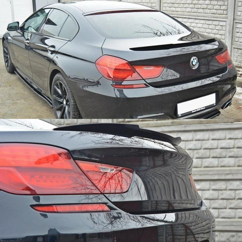 3*3 3K Carbon Fiber V Shape Rear Trunk Spoiler for BMW 6 Series 2-Door F13 Coupe F12 Convertible F06 Gran Coupe 640i 650i M6