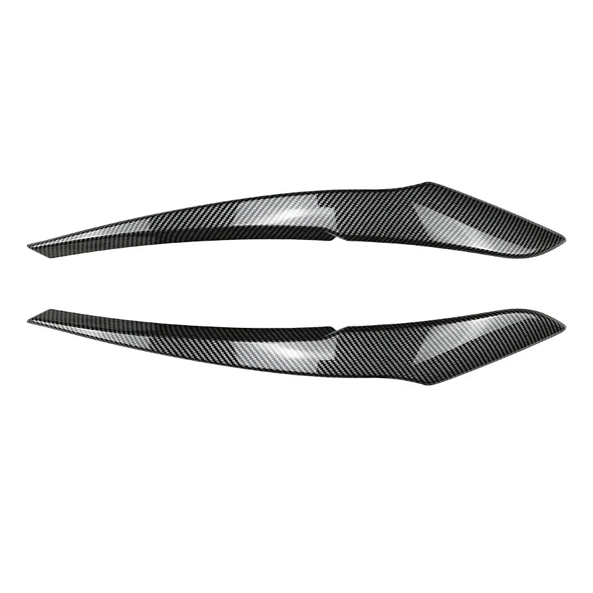 2pcs ABS Gloss Black Evil Eye Eyebrows for BMW 1 Series F20 F21 Pre-facelift 2011-2014 Headlight Eyebrows Eyelid Angle Eye Lids