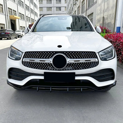 Front Bumper Lip Spoiler Splitter Body Kit Guards For Mercedes Benz GLC Class X253 GLC200 260 300 2020-2022 AMG Car Accessories