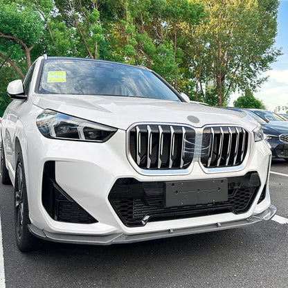 Glossy Black Front Bumper Lip Splitter Diffuser Lip Auto Body Kit Spoiler for BMW X1 U11 M Sport 2023+ Car Accessories Novelty