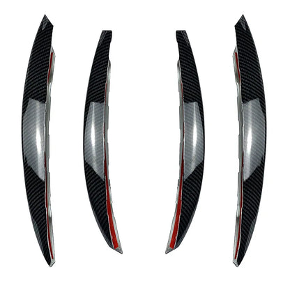 Front Bumper Grille Decorative Covers Stickers Trim For Mercedes Benz C Class W206 C200 C260 C300 2022+ Car Lip Spoiler Splitter