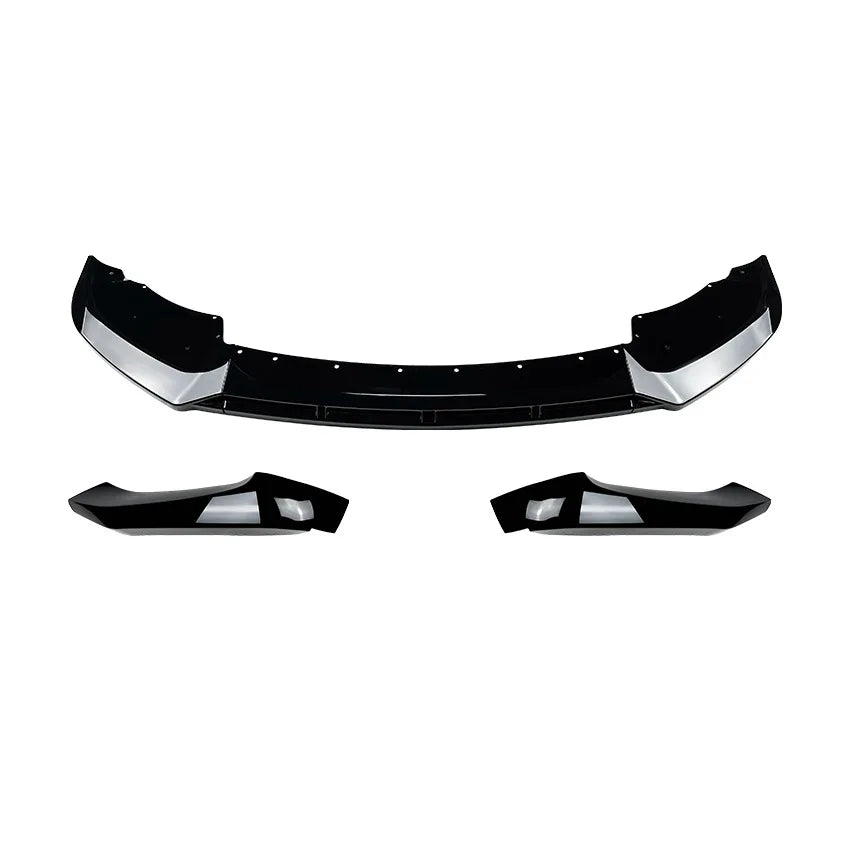 Carbon Look for BMW X3 F25 X4 F26 LCI M Sport 2014-2017 Front Bumper Lip Canards ABS Plastic Trim Cover Splitter Car Accessories