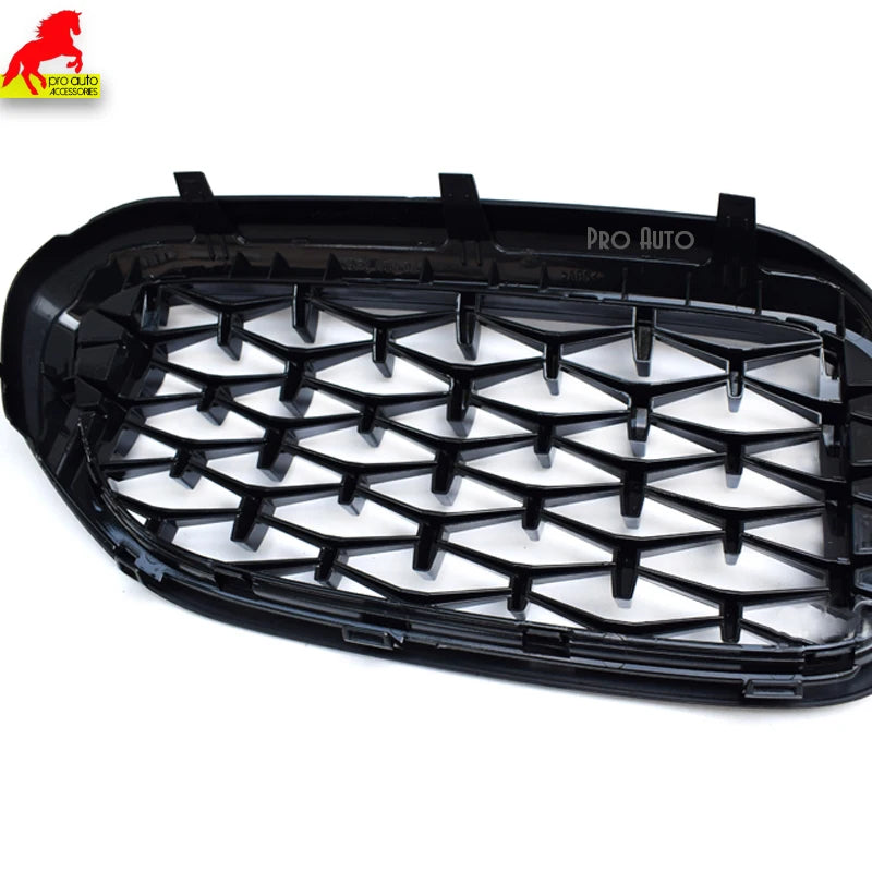 Front Kidney Grille Diamond for BMW 5 Series 2017-2019 Pre-LCI G30 Sedan G31 Wagon F90 M5 528i 530i 535i 540i Car Racing Grills