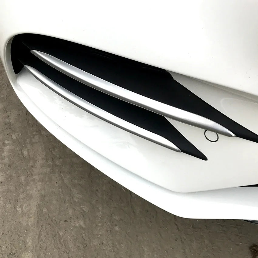 Front Bumpers Lip W177 Front Grille Trim for Mercedes Benz A Class A180 A200 Hatchback Sedan AMG Line 2018+ Car Spoiler Sticker