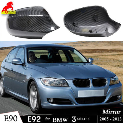 For BMW 1 & 3 Series E8X E9X E87 E82 E81 E88 E90 E91 E92 E93 Pre-LCI & LCI Rear View Side Mirror Cover Carbon Fiber Accessories