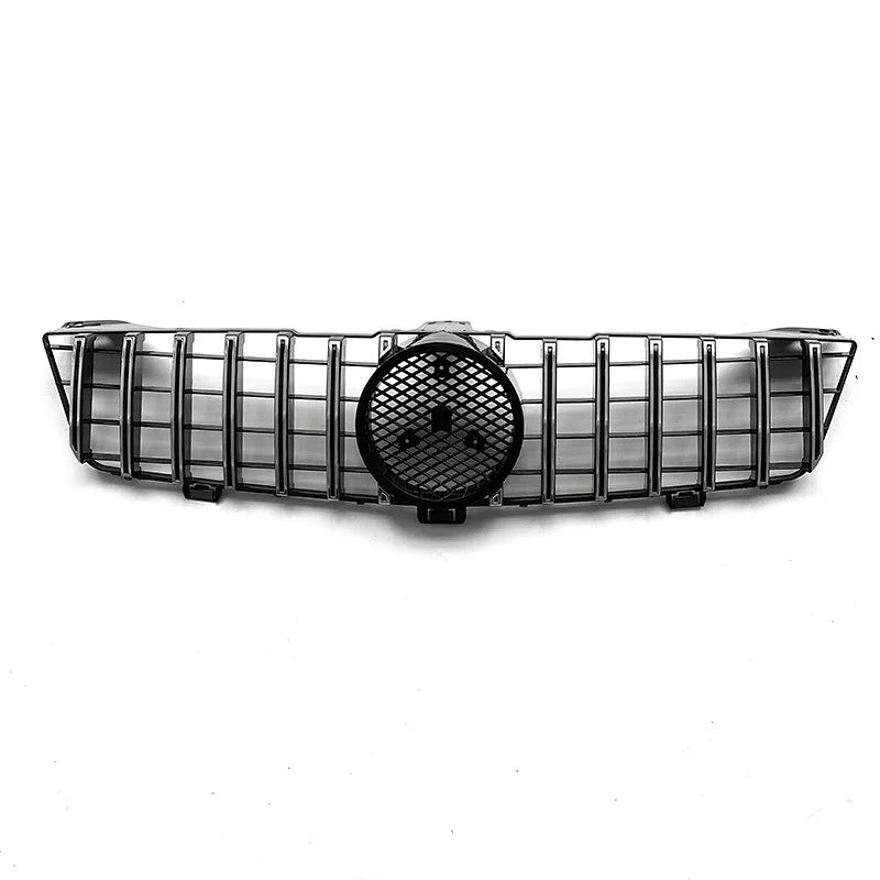 W219 Front Bumper Racing Grill GT Style for Mercedes Benz CLS Class 2005-2011 Black Silver Grilles with Emblem Car Accessories