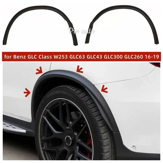 W253 Car Wheel Eyebrow Arch Fender Cover Protector Lip Arches for Mercedes Benz GLC 2016-2019 GLC63 GLC43 GLC200 GLC300 GLC260