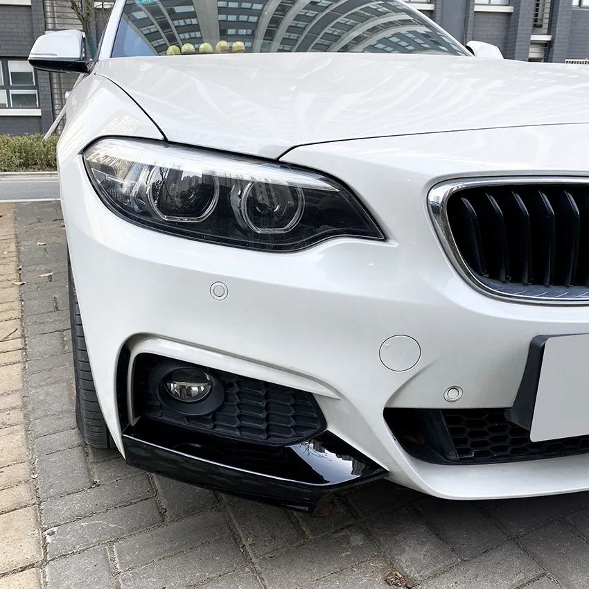 2 PCS Front Bumper Canard Splitter Diffuser Side Spoiler Cover for BMW 2 Series F22 F23 M Sport 2015-2019 MP Car Accessories