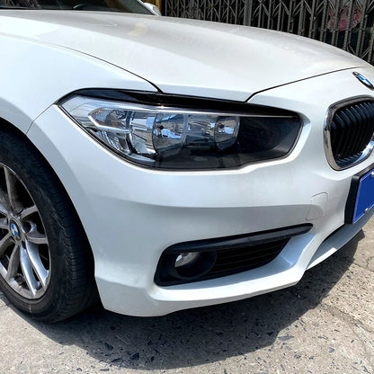 2pcs ABS Evil Headlight Eyebrows Eyelid Angle Eye For BMW 1 Series  F20 Facelift 118i 120i 2015-2019 Car Front Eyelids Stickers