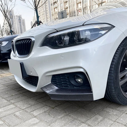 2 PCS Front Bumper Canard Splitter Diffuser Side Spoiler Cover for BMW 2 Series F22 F23 M Sport 2015-2019 MP Car Accessories