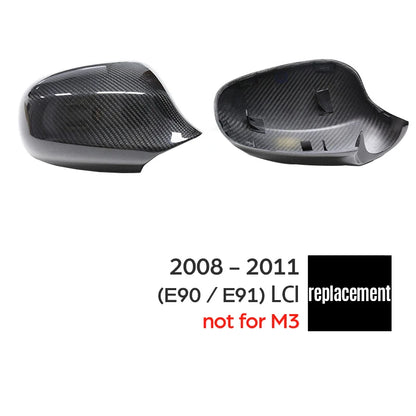 For BMW 1 & 3 Series E8X E9X E87 E82 E81 E88 E90 E91 E92 E93 Pre-LCI & LCI Rear View Side Mirror Cover Carbon Fiber Accessories