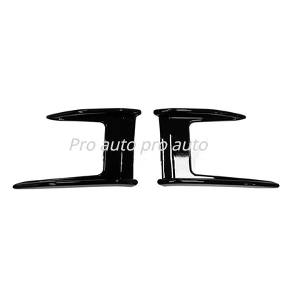 2 Pcs Black Car Canards Front Bumper Splitter for BMW 1 Series F40 2019-2022 ABS Plastic Car Sticker Auot Styling Accessories