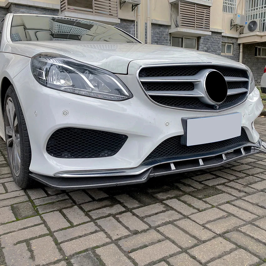 Front Bumper Lip Spoiler Splitter Body Kit Guards For Mercedes Benz E Class W212 4-Doors Facelift 2013-2015 AMG Line Car Styling