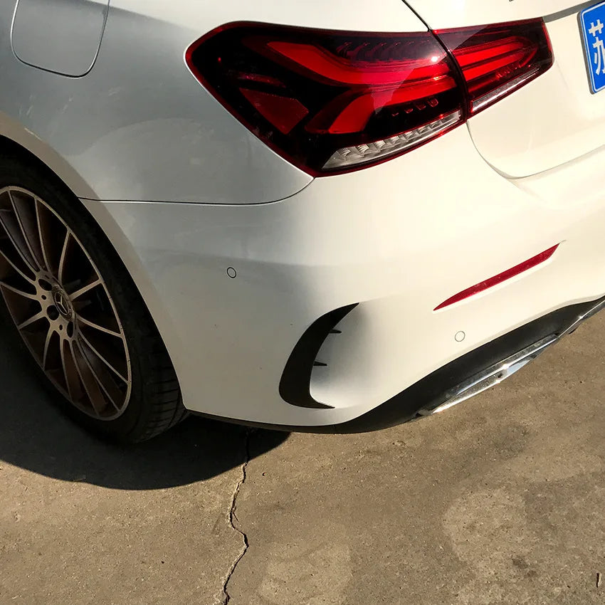 Rear Bump Trip Lip Air Vent Trim Spoiler for Mercedes Benz Class A W177 Sedan AMG A180 A200 2019+ Canards Splitter Car Accessory