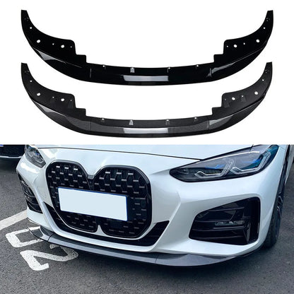 Front Lower Bumper Lip Spoiler for BMW 4 Series 425i 430i G22 G23 G26 2020+ MP Car Splitter Diffuser Guard ABS Protective Cover