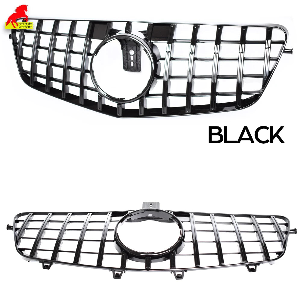 W212 Front Bumper Hood Grill Panamericana GT Style Grille for Mercedes 2009 - 2013 E Class W212 Sedan S212 Estate Car Grills