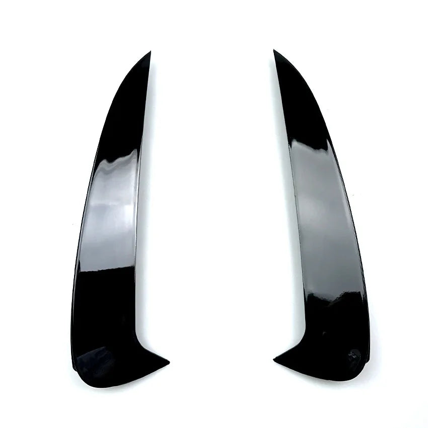 2PCS ABS Black Rear Bumper Splitter For Mercedes Benz E Class C238 Coupe 2-Doors Car Side Air Vent Trim Canards Spoiler Lip