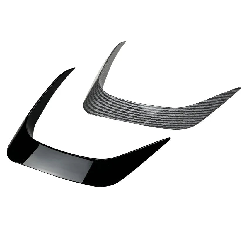 2 Pcs Car Styling Front Bumper Spoiler Canard Decoration Cover Trim for BMW X1 U11 M Sport 2023+ Glossy Black Stickers Splitter