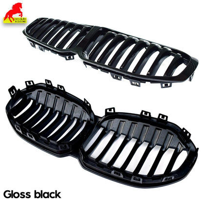 Car Front Kidney Grill Grille for BMW 1 Series 2019-2024 5-Door Hatchback F40 116i 118i 120i 128ti 116d 118d Gloss Black Grilles