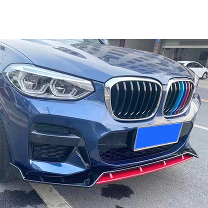 4PCS Black Front Lower Bumper Lip Chin Spoiler Fit for BMW 2018 - 2020 X3 G01 X4 G02 M Sport sDrive18d sDrive20d sDrive30d M40d