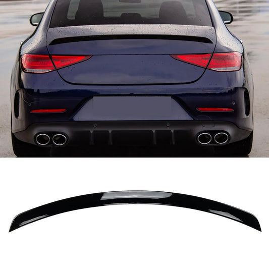 Trunk Lid Rear Spoiler Wing For Mercedes Benz CLS Class C257 2018+ CLS260 300 350 AMG Gloss Black Car Decklid Trim Splitter Lip