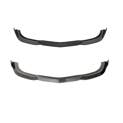 W204 Front Bumper Lip Body Kit Spoiler Splitter Carbon Look Bumper Canard Splitter For Mercedes Benz C Class C63 AMG 2009-2014