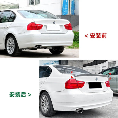 Rear Roof Bumper Lip Trunk Wing Slim Spoiler Kit for BMW 3 Series E90 2005-2012 CSL Style Glossy Black Splitter Car Accessories