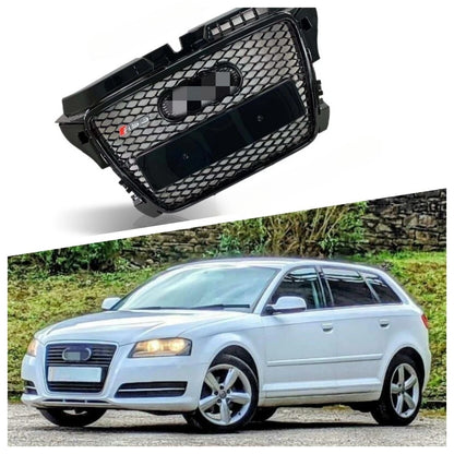 Front Bumper Grill Honeycomb Hood Mesh Grille for Audi A3 a3 up to RS3 Racing Grilles 2009-2013 ABS Plastic Car Accessories