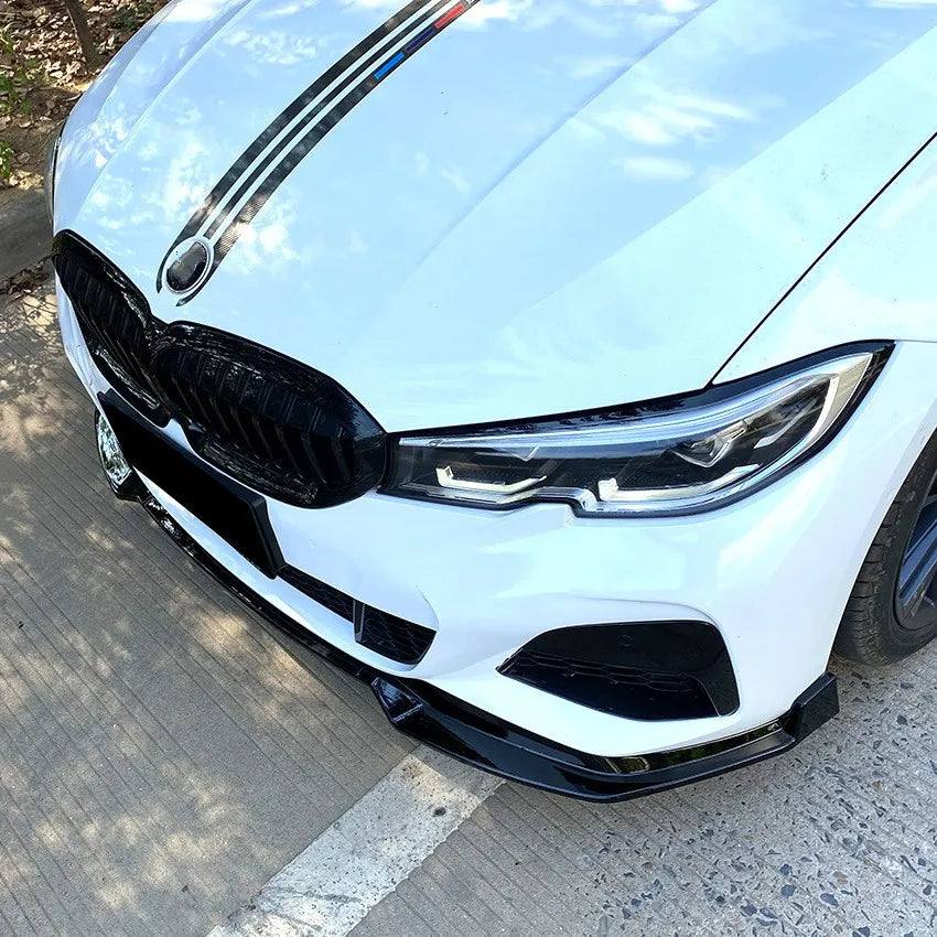 G20 Front Bumper Lip Spoiler Splitter Body Kit Guards For BMW Series 3 G20 M Pack 2019-2022 320i 330i MP Style Car Accessories