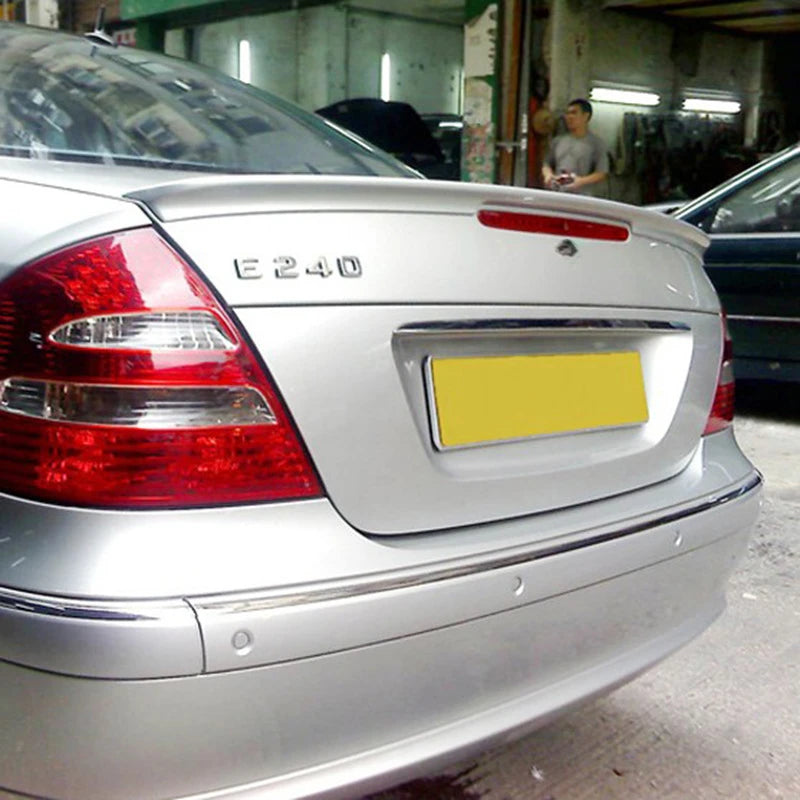 Rear Top Wing Spoiler for Mercedes Benz E-Class W211 2003-2009 Modified Tail Wings E240 280 320 350 AMG Non Perforated Styling