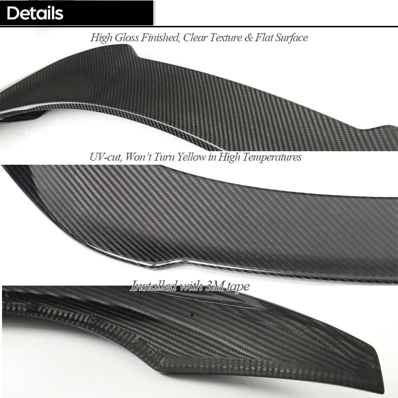 3*3 3K Dry Carbon Press-molding Prepreg Carbon Fiber Rear Lid Spoiler for Toyota Supra A90 A91 J29/DB 2018+