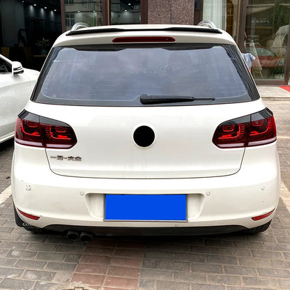 Glossy Black Rear Headlight Lamp Eyebrow Eyelid Trim Cover For Volkswagen VW Golf 6 GTI R ABS Stickers Accessories Car Styling