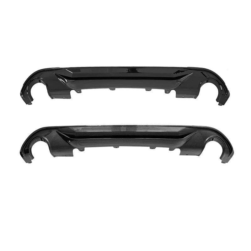 X1 Carbon Fiber Rear Bumper Diffuser Gloss Black Rear Lower Lip for BMW X1 F48 2016 - 2022 sDrive 20i 18d 18i 20d M Sport