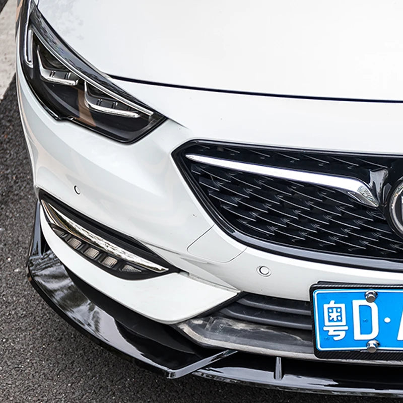 Carbon Fiber Front Bumper Lip Spoiler 3PC for Buick Regal 6th 2017 - 2020 Avenir for Opel Vauxhall Insignia for Holden Commodore