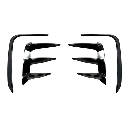 Rear Bumper Splitter Side Spoiler Cover Canards for BMW X3 G01 LCI M Sport 2022+ Carbon Fiber Plastic Stickers Car Accessories