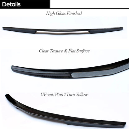 Real Carbon Fiber Trunk Spoiler for Mercedes E Class A207 C207 W207 2-Door Coupe 2010 - 2016 E200 E220 E250 E300 E350 E400 E500