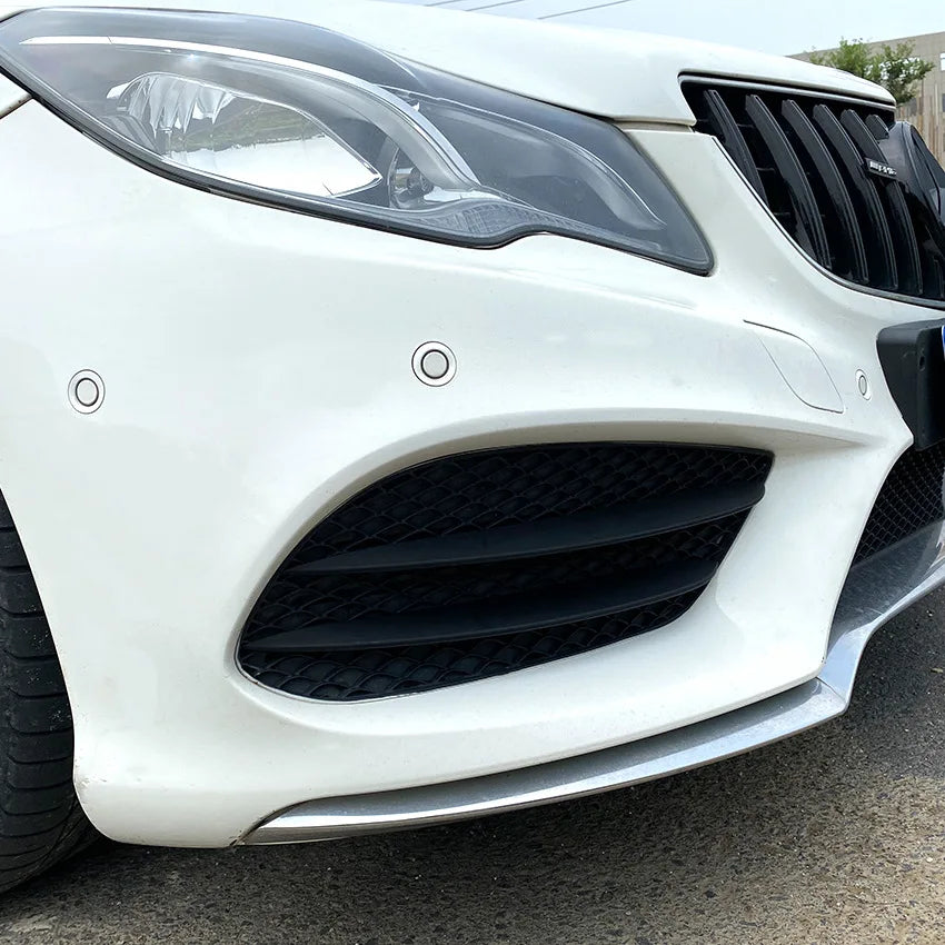 Front Bumper Lower Grille Fog Lamp Lip Spoiler Splitters For Mercedes Benz E Class Coupe C207 A207 2013-2016 AMG Car Accessories