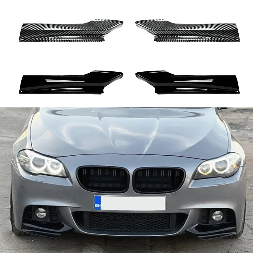 Car Front Bumper Lip Splitter Diffuser Lip Canard Body Kit Spoiler Bumper For BMW 5 Series F10 F11 M Sport 2011-2017 Accessories