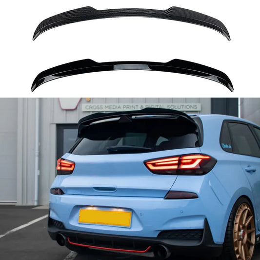 Glossy Black Rear Roof Trunk Wing Spoiler Kit for Hyundai I30N MK3 2017+ Tail Wing Splitter Car Styling Exterior Modification