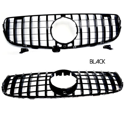 Black Silver Replacement Front Bumper GTR Grille Fit For Mercedes GLC Class X253 SUV C253 Coupe 2015 - 2019