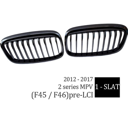 Car Front Bumper Kidney Grille Grill for 2014-2018 BMW 2 Series F45 Active Tourer Pre-LCI F46 GT Gran Tourer 216i 218i 220i 225i