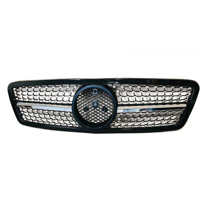 Car Grille Black GT Front Bumper Grill for 2000-2006 Mercedes C Class Saloon W203 Tourer S203 C180 C200 C230 C240 C280 C320 C350