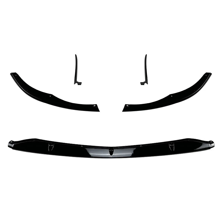 5 Pcs Glossy Black Front Bumper Lip Trim Canards for Mercedes Benz C Class W205 C205 S205 C63 AMG 2015-2022 Splitter Car Styling