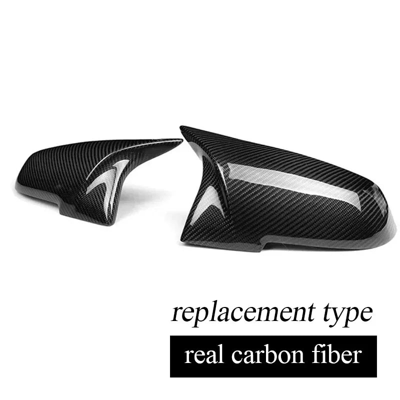 1 Pair ABS & Real Carbon Fiber Rearview Door Mirror Cap Door Mirror Covers for BMW 1 2 3 4 Series X1 F20 F21 F22 F23 F87 M2 F30 F31 F34 F32 F33 F36 E84