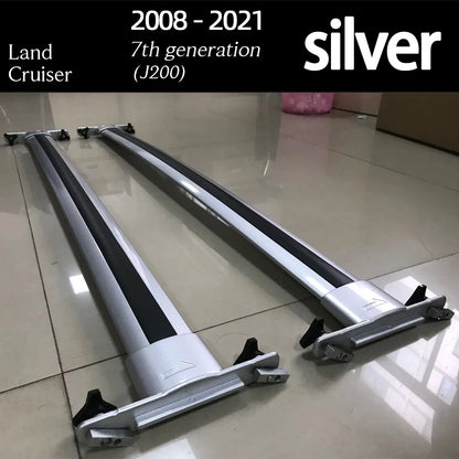 Custom Black Silver Aluminum Alloy Roof Rack Cross Bar Fit for Land Cruiser 7th Generation 2008 - 2021 (J200)