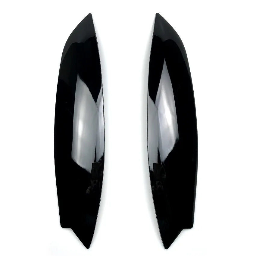 2 Pcs Glossy Black Car Headlights Eyebrow Eyelids Chrome Trim Cover Sticker for Volkswagen VW Golf 5 MK5 Accessories Car Styling