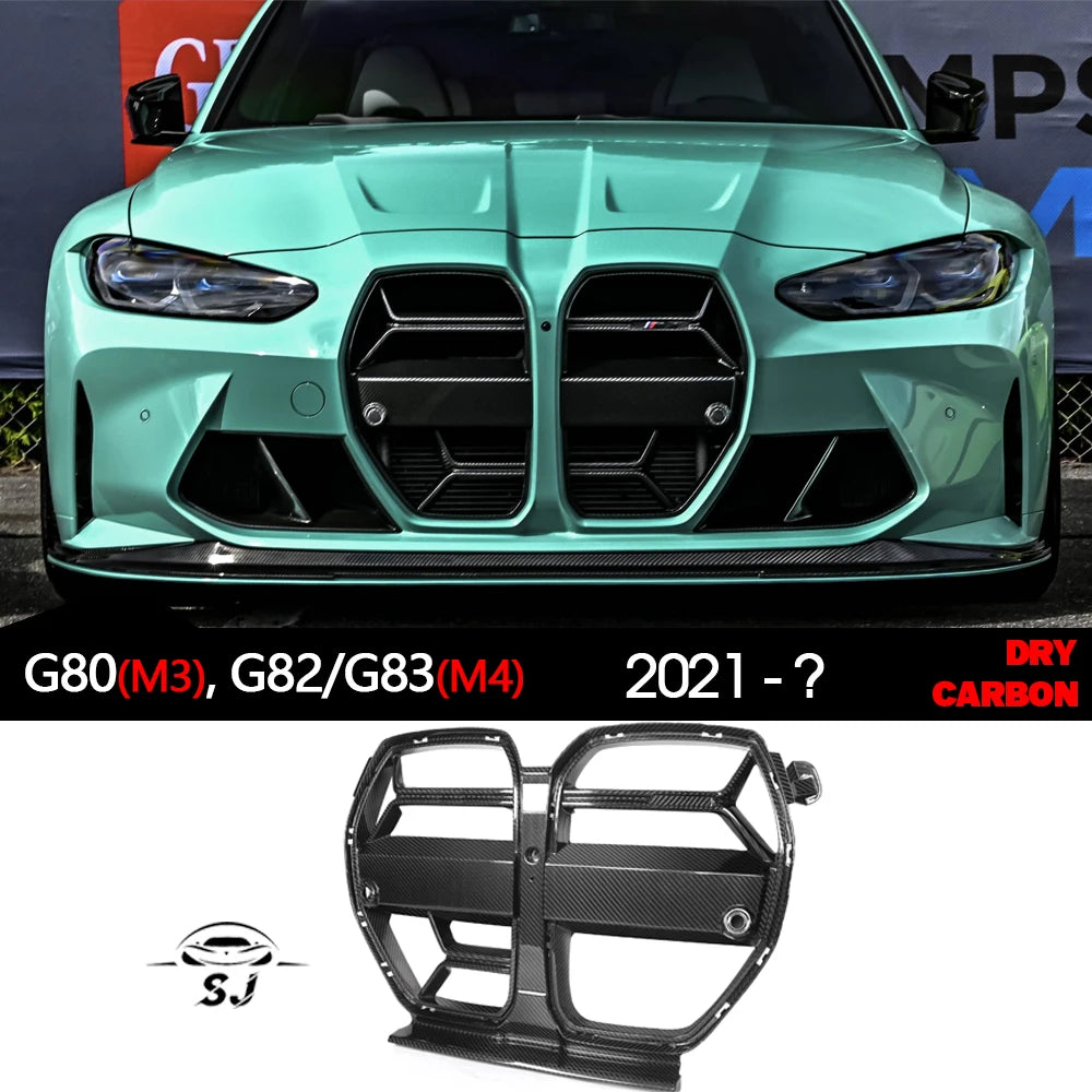 Prepreg Dry Carbon Fiber Front Racing Grille Radiator Grill for BMW 2021+ M3 G80 M4 G82 G83