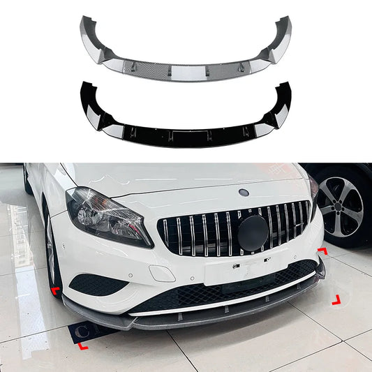 Front Bumper Lip Guard Protector Body Kit Splitter for Mercedes Benz A Class W176 Pre-LCL Normal Version 2013-2015 Car Styling