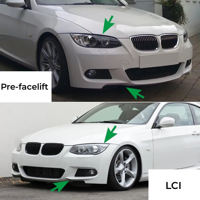 For BMW 3 Series E92 E93 M-Tech 2006-2013 Front Bumper Lip Angle Diffuser Splitter Spoiler Protector Body Kit Exterior Tuning