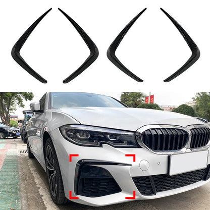 Car Canards Front Bumper for BMW 3 Series G20 M Sport 320i 325i 2019-2022 Spoiler Side Canard Decoration Splitter Cover Trim